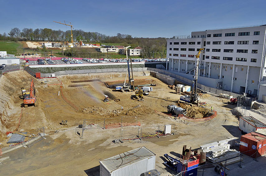 photo de suivi d'un chantier de construction