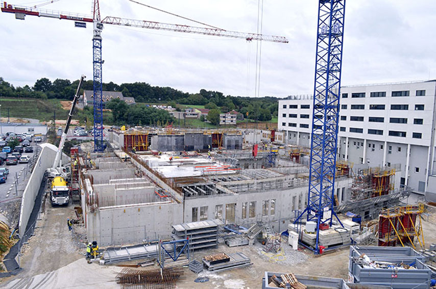 photo de suivi d'un chantier de construction