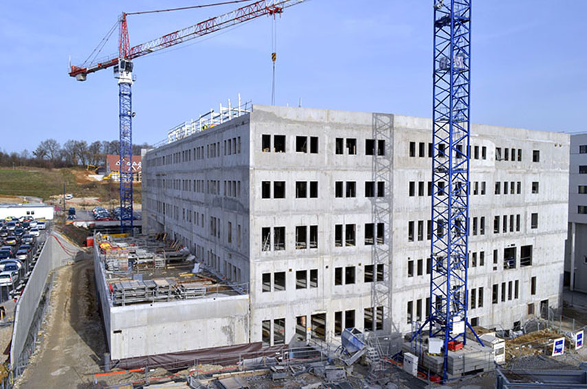 photo de suivi d'un chantier de construction