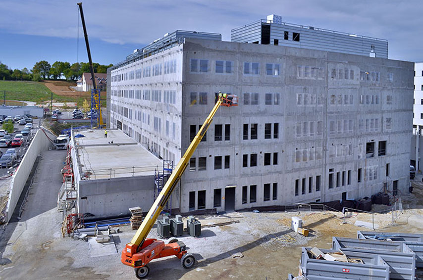 photo de suivi d'un chantier de construction