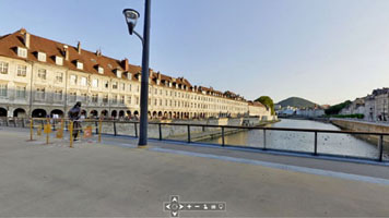 visite virtuelle à 360° d'un lieu extérieur
