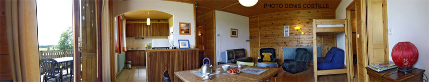 panoramique d'un gîte